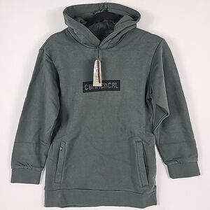 NWT COMMENCAL Kid's Corporate Dark Grey Hoodie Sz 12